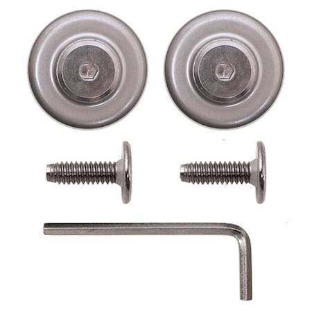 Quiet Glide Standard Satin Nickel Rail End Cap QG.40.02